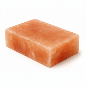 Plaque de sel rose de l'Himalaya naturel pour griller le steak, les fruits de mer, les légumes, sculptée, styles Feng Shui et amour pour les amateurs d'artisanat - Product Image 1