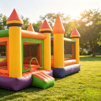 Château gonflable portable en PVC pour enfants et adultes, idéal pour l'extérieur, prix usine avantageux