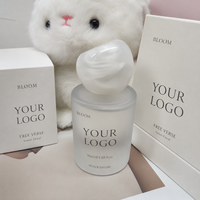 Parfum pour femme White Musk Floral Private Label, flacon à bouchon blanc nacré, 100 ml, parfum longue durée, spray