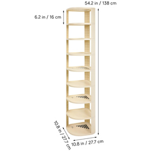 <b>Functional</b> PP Plastic Rectangle Standing Type Double Tier Multifunctional Foldable Injection Molded <b>Shoe</b> Rack Storage Organizer - Product Image 2