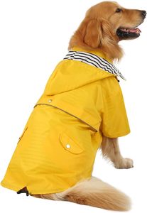 Dog Raincoat Waterproof Dog Jacket Adjustable Hooded Windproof Full Coverage Pet Summer Lightweight Raincoat <b>for</b> Outdoor Walking - Product Image 4