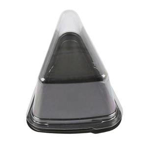 קופסאות פלסטיק משולשות לאריזת עוגות, מאפים וגבינות לחיות מחמד, בדרגת מזון, עם מכסה, לאריזת קינוחים ומוס. - Product Image 3