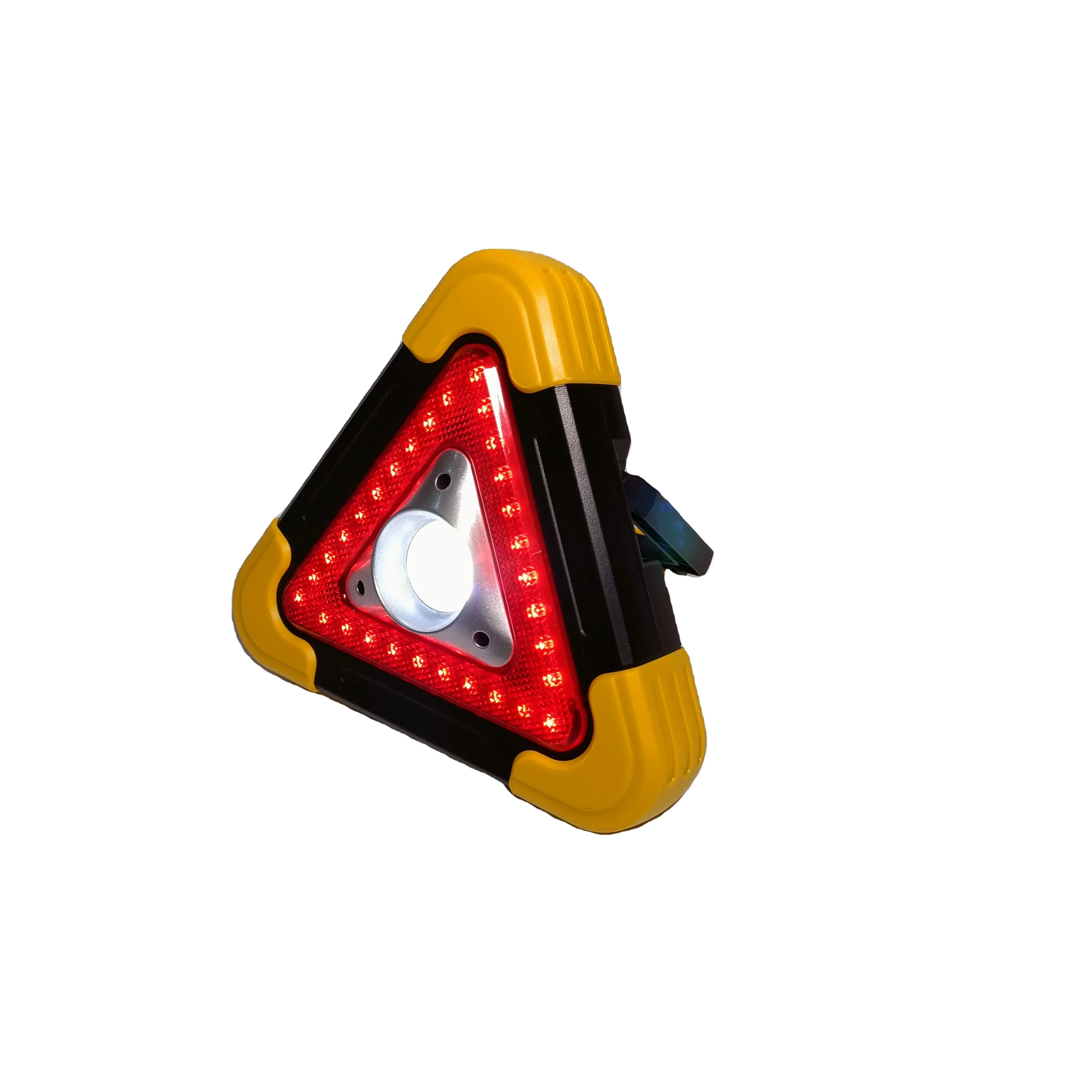 LED Triangle Warning Light Traffic Warning Triangle Safety Light Roadside Flashing Light COB Emergency Lamp With USB Charging