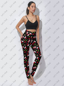 Leggings Yoga a Vita Alta con Controllo Pancia, Nuovi Stili, Taglie Forti, Abbigliamento Femminile Personalizzato - Product Image 3