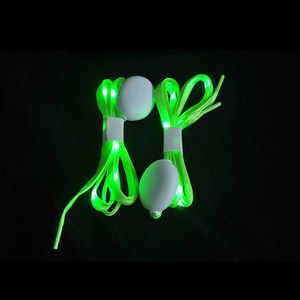 Lacets de chaussures LED lumineux en nylon, lacets LED clignotants pour les fêtes, la danse hip-hop, la course nocturne - Product Image 2