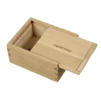 Customized Small Wooden Keepsake Storage Sliding Lid Wooden Box