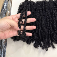 Extensions de cheveux bouclés Pixie, lot de 3 mèches, 20 pouces, aspect naturel doux, pour femmes