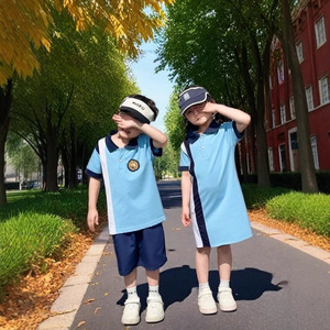 Nuevo Uniforme Escolar de Verano para Estudiantes de Primaria, Uniforme de Graduación de Manga Corta para Niños de Jardín de Infancia, 1 de Junio, Algodón - Product Image 4