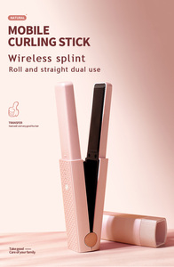 Cordless <strong>Mini</strong> Flat Iron Ceramic Portable Small <strong>Hair</strong> <strong>Straightener</strong> 3 Adjustable Temperature Levels Fast Heating - Product Image 2