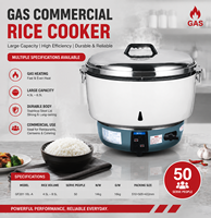 Autocuiseur de riz professionnel multifonction automatique grande capacité au gaz style rétro 10L - Meilleure vente