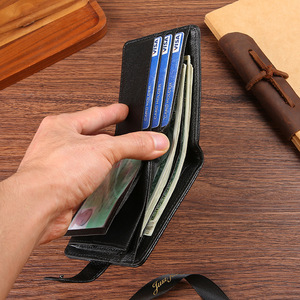 Multifunctional Storage Bag Vintage <b>for</b> <b>Men</b> Leather Short Hasp Man <b>Wallets</b> Casual Coin Male Slim Photo Card - Product Image 2