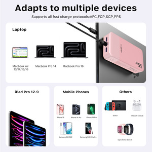 Portátil de carga rápida de 35W <span class=keywords><strong>Compatible</strong></span> <span class=keywords><strong>con</strong></span> alta capacidad 20000mAh batería <span class=keywords><strong>externa</strong></span> resistente al agua <span class=keywords><strong>con</strong></span> pantalla LED LCD tipo C <span class=keywords><strong>iPhone</strong></span> EE. UU. - Product Image 4