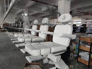 Kursi Bed Kecantikan Elektrik HOCHEY 4 Motor Berkualitas Tinggi Kulit PU Spons Rebound Densitas Tinggi untuk Klinik Salon Kecantikan Medis - Product Image 4