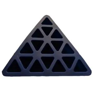 Bandeja triangular de silicone para gelo, bandeja