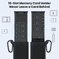 Lector de Tarjetas SD USB 3.2 Gen 2 de 10 Gbps OEM para Estuche Impermeable con Estuche de Almacenamiento Portátil USB-C CFexpress a TF de 16 Ranuras