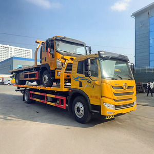Camions de dépannage FAW Jiefang 10 tonnes avec <span class=keywords><strong>plateau</strong></span> inclinable, plateforme plate et remorqueur de véhicules à levage par dessous - Product Image 5