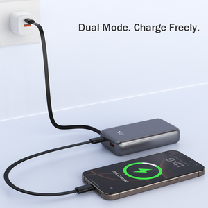 High Quality <b>Type</b>-<b>C</b> <b>Cable</b> 22.5W <b>Fast</b> <b>Charging</b> 10000mAh LED Display Power Bank with Retractable - Product Image 4