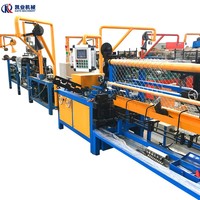 Machine à clôtures à mailles losangées haute vitesse avec commande PLC et moteur de 5,5 kW pour la construction