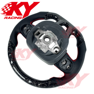 Volante Deportivo de Cuero Genuino y Fibra de Carbono Forjado Personalizado para Dodge Challenger SRT Charger Durango SRT8 Hellcat Scat Pack - Product Image 3