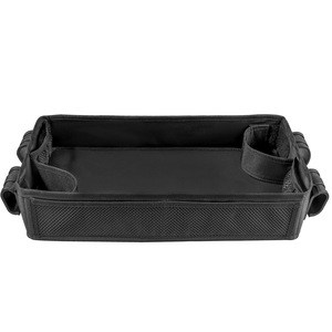 Plateau pour poussette de bébé, grille latérale en tissu Oxford noir avec sangles en nylon pour chariot de voyage pour tout-petits - Product Image 5