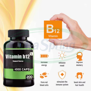 ASAP Vitamin Supplements B12 Methylcobalamin B12 5000 Mcg Organic Vitamin B12 Capsules - Product Image 2