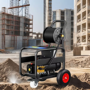 Nettoyeur d'égout électrique à haute pression petite Machine de nettoyage de tuyau d'alimentation en eau commerciale Jinshengchi marque 5W puissance 8L/min - Product Image 2