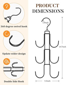 Ví Móc Áo Tổ Chức Kim Loại Chủ Ví Tiết Kiệm Không Gian Túi Lưu Trữ Móc Cho Treo Túi Xách - Product Image 4