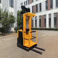 Chariot élévateur électrique pour picking de 1500 kg, hauteur de levage 6000 mm, fourches de 920 mm, chariot élévateur de picking d'entrepôt, charge 230 V norme américaine