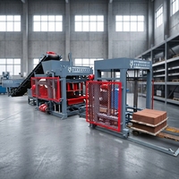 Machines industrielles de fabrication de briques Qtj4-18 QTJ4-18 machine de fabrication de briques et blocs creux de type béton hydraulique