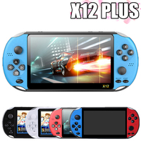 Console de jeu portable X12 Plus avec écran HD de 7,1 pouces, 8 Go de mémoire, plus de 3000 jeux, prise EU/US, prise en charge FC/SFC/MD, vente chaude