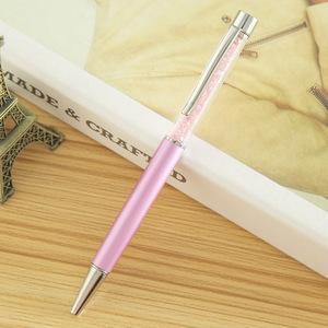 Stylo bille rotatif en métal incrusté de cristaux, écriture fluide, multicolore, pour promotion d'entreprise, cadeau d'entreprise - Product Image 4