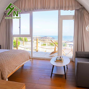 Güneş odası kamp kubbe su geçirmez ve rüzgar geçirmez <span class=keywords><strong>Dome</strong></span> sert kabuk barınak çadır Resort etkinlik çadırı