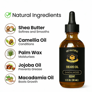 Olio per la Crescita di <span class=keywords><strong>Capelli</strong></span> <span class=keywords><strong>e</strong></span> <span class=keywords><strong>Barba</strong></span> 100% Organico, Etichetta Privata, 30 ml 50 ml, Olio per <span class=keywords><strong>Barba</strong></span> da Uomo - Product Image 2