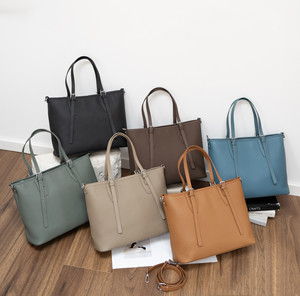Sacs à main en cuir véritable pour femmes, style simple et tendance, sacs à bandoulière en cuir de vachette, sacs fourre-tout, grands sacs pour femmes, vente en gros - Product Image 2
