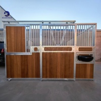 Box pour chevaux robustes et durables, galvanisées à chaud, avec revêtement en poudre, pour fermes, granges et centres équestres