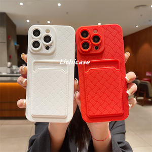 Lichichicase Soft TPU Fashion Color Contraportada para Infinix Smart <span class=keywords><strong>10</strong></span> Smart <span class=keywords><strong>10</strong></span> HD Smart <span class=keywords><strong>10</strong></span> Plus Ranura para tarjeta Textura tejida Funda para teléfono - Product Image 5