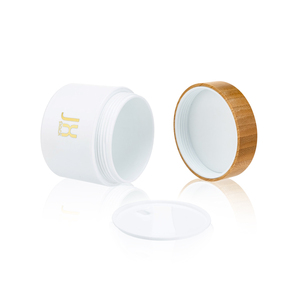 Envases de Tarro de 50 g, 110 g, 200 g, 200 ml, 6.6 oz para Manteca Corporal, Recipientes de Plástico Reciclable con Tapa de Bambú - Product Image 3