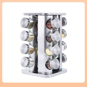 Support rotatif en acier inoxydable personnalisé, organisateur de cuisine moderne, design pliable multifonctionnel pour boîte à épices - Product Image 4