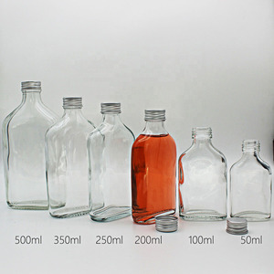 Fabricante personalizado de café frío botella de vidrio 50ml 200ml 250ml 350ml para bebidas té licor whisky Vodka <span class=keywords><strong>Tequlia</strong></span> con tapa - Product Image 2