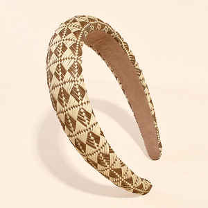 Masque de fête intégral en polyester, <span class=keywords><strong>foulard</strong></span> noué en cuir perlé et orné de bijoux de luxe de 3,5 mm, durag, bandeau anti-transpiration, bandeau de yoga de créateur pour - Product Image 6