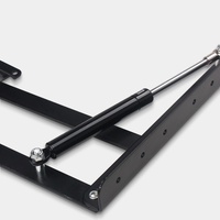 Support télescopique pliable en acier pour table basse moderne, réglable en hauteur, montage facile pour chambre, bureau, cuisine, salon