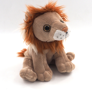 Personalizado encantador sentado bordado ojos azules León Peluche de juguete - Product Image 3