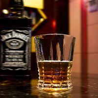 Tasse en verre de qualité supérieure simple tasse à boire de whisky haut de gamme gobelet à whisky verrerie en cristal