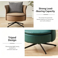 En stock, chaise pivotante en cuir PU durable avec rotation à 360° °   Rotation pour le télétravail