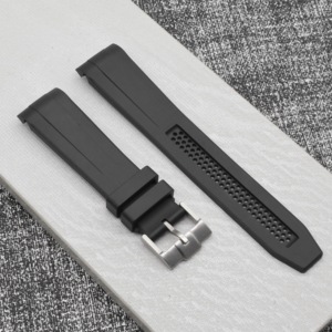 Correa de Reloj de Caucho de Alta Calidad de 20 mm con Extremos Curvos para Omega X <span class=keywords><strong>Swatch</strong></span> <span class=keywords><strong>Moonswatch</strong></span> - Product Image 1