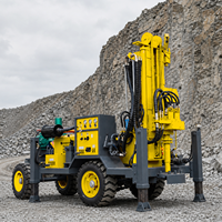 Machine de forage de puits d'eau, profondeur 260 m, forage de 250 mm, machine de forage pneumatique pour l'irrigation des fermes agricoles et rurales