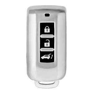 Huanyue Car Key Cover Tpu Mitsubishi Outlander Pajero Asx Black Vinyl Fit 2019 2021 Models - Product Image 2
