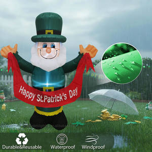 Decoración Inflable Impermeable LED de 4 Pies con Diseño de Duende Feliz para el Día de San Patricio, para Jardín, Césped y Fiestas - Product Image 5