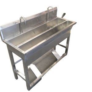 Nouvel évier double nettoyé à la main pour la maison, les restaurants, les hôtels, les fermes pour la désinfection dans les ateliers alimentaires, le processus <span class=keywords><strong>de</strong></span> <span class=keywords><strong>nettoyage</strong></span> à l'eau froide - Product Image 6