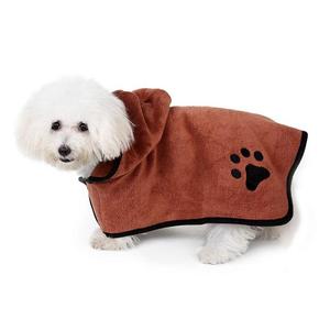 New Microfiber Dog <b>Bath</b> Towel Absorbent <b>Pet</b> Bathrobe for Large and Small Dogs Cats Fleece Cotton Grooming Body Wrap Stocked - Product Image 1